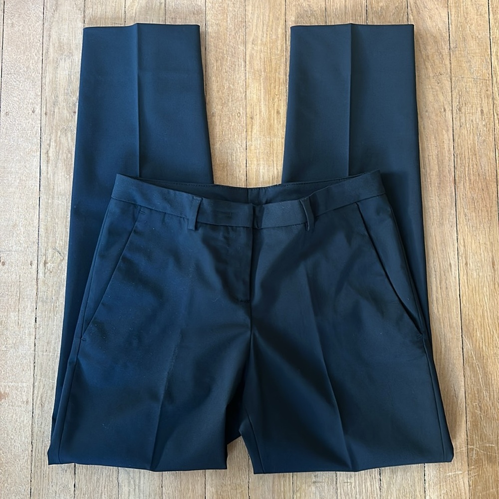 New Moncler virgin wool cropped ankle straight leg taper cigarette trouser pant